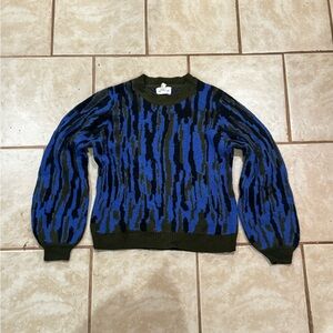 For The Republic Men's Sweater in Blue and Black